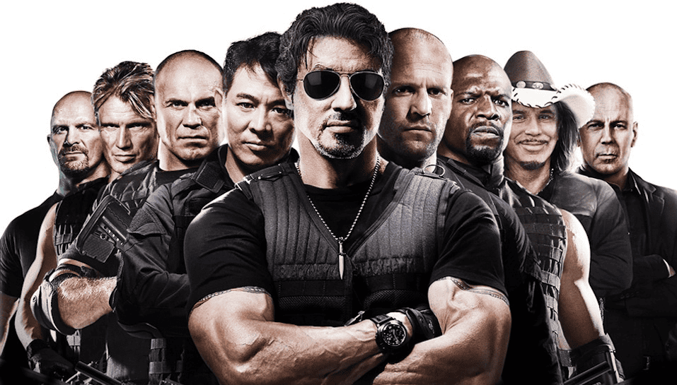 Elenco do filme Os Mercenários.